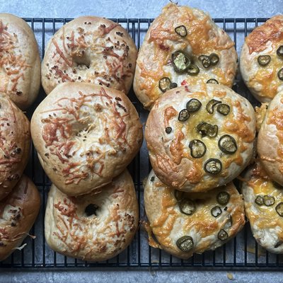 Flavored Sourdough Bagels VARIETY 6pk - Multi Flavored