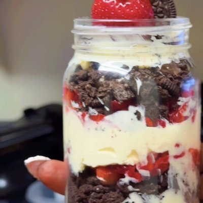 Strawberry/Oreo Cheesecake Jar