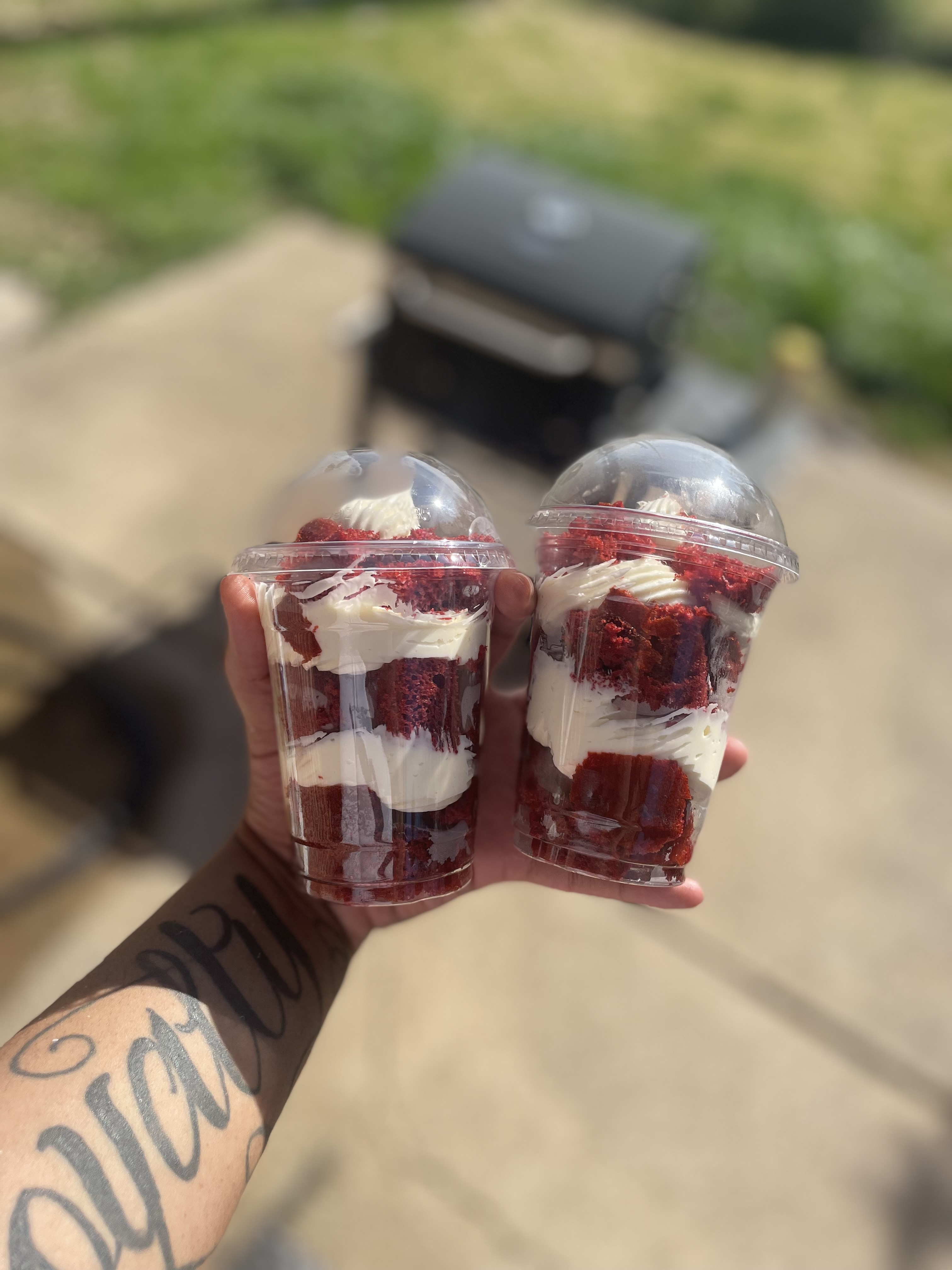 Red Velvet Cheesecake Cup