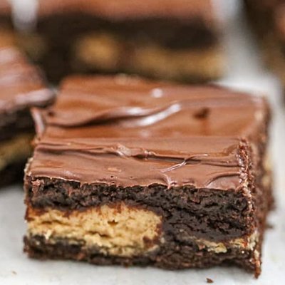 Peanut Butter Stuffed Brownie