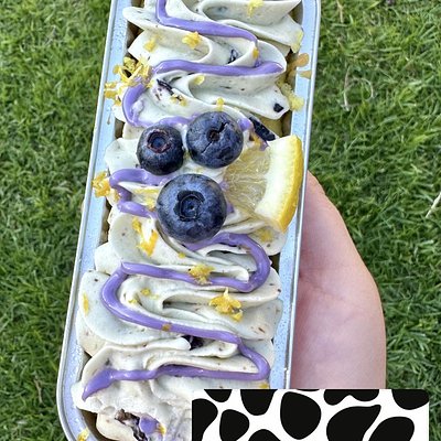 TRES LECHE Lemon Blueberry Cake