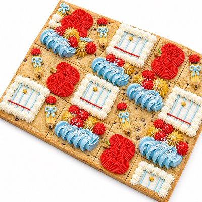 1/2 Sheet Cookie Cake - Pre Sliced 