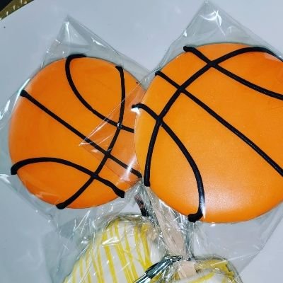 Basketball Theme Royal Icing Cookies 