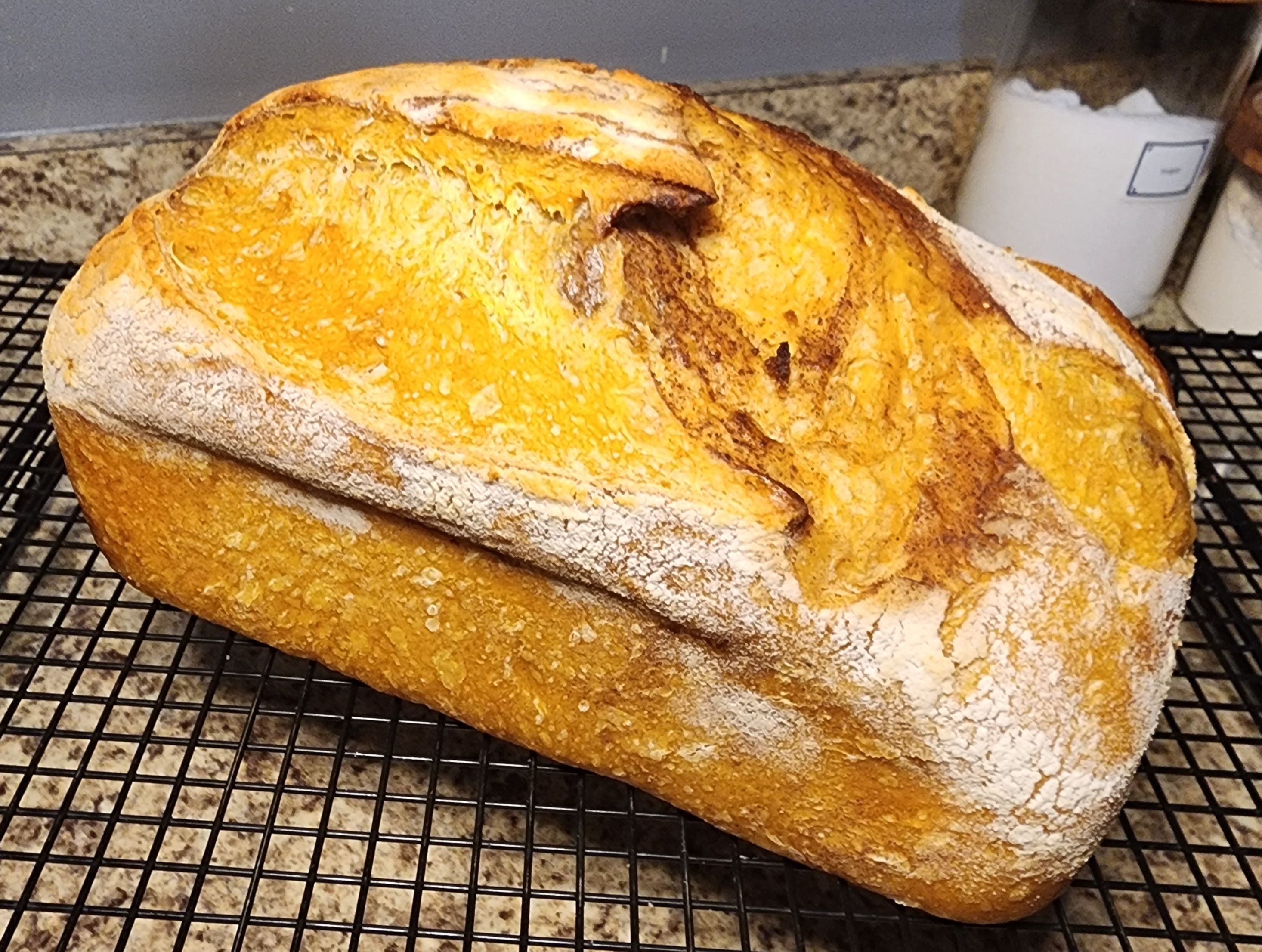 Pumpkin Spurdough Loaf 