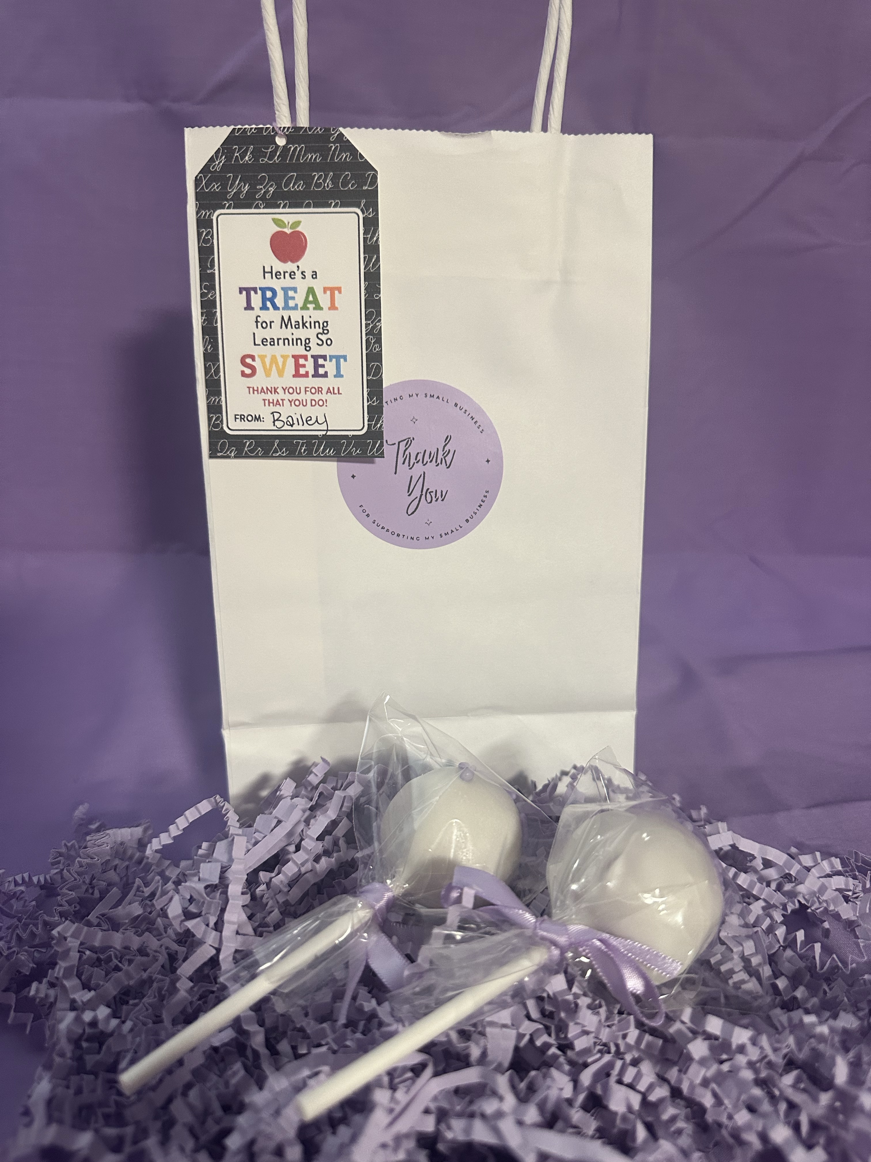 Teacher Appreciation - Cake Pops