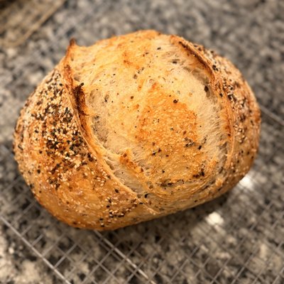 Sourdough Everything Bagel Seasoning Boule