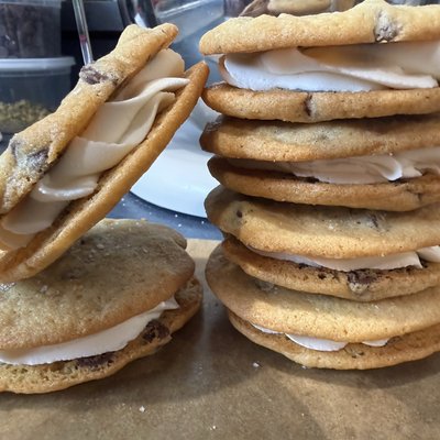 Sea Salt Chocolate Chip Cookie Sandwiches Per Dozen 