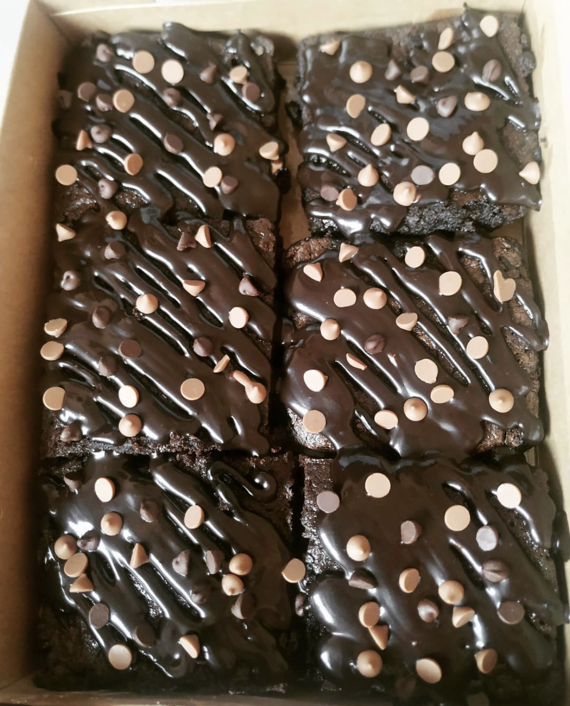 1/2 Dzn Chocolate Ganache Frosted Brownies