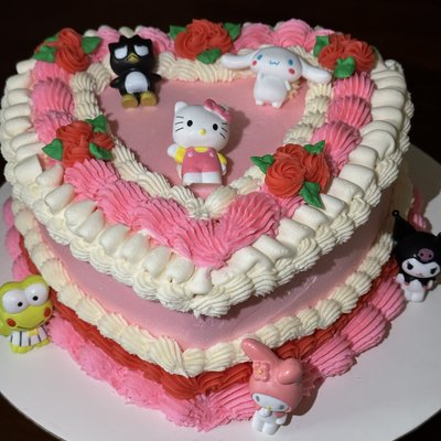 8” Heart Cake 