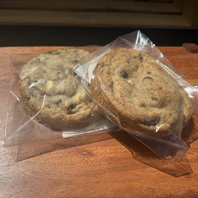 Brownie Stuffed Sourdough Cookies