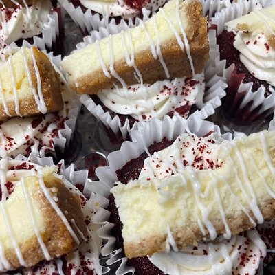 Red Velvet Cheesecake Cupcake Dozen