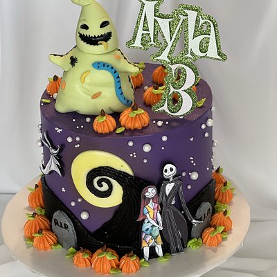 Nightmare Before Christmas Cake 