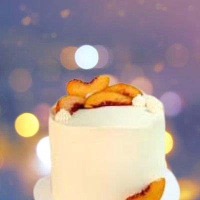 6 Inch 3 Layer Peach Paradise Cake