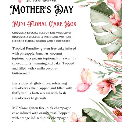 Mini Floral Cake Box