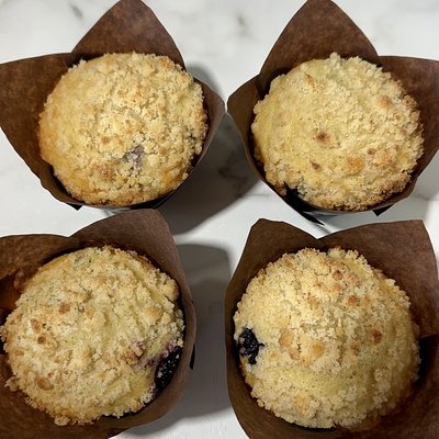 Sourdough Blueberry Muffins 