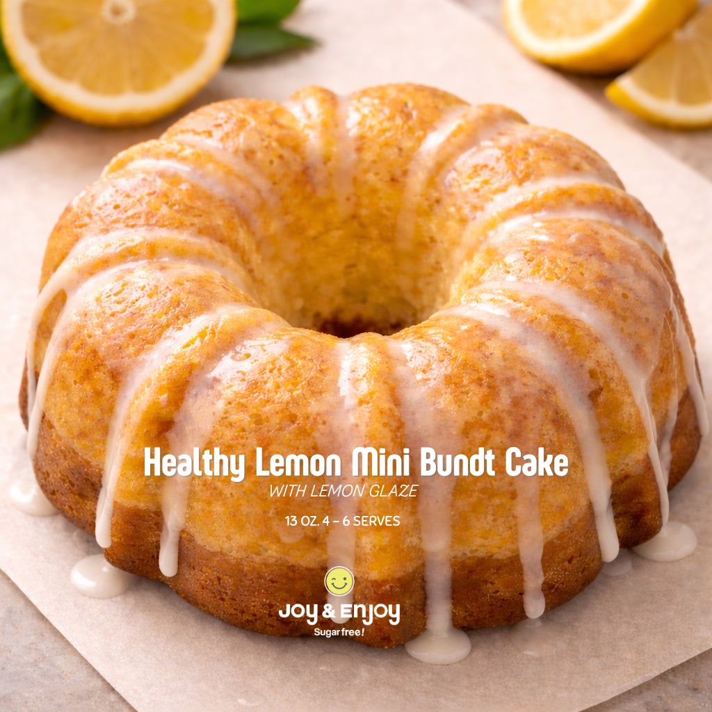 Healthy Lemon Bundt Cake with Lemon Glaze