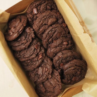 Einkorn Double Chocolate Chunk Cookies (12ct)