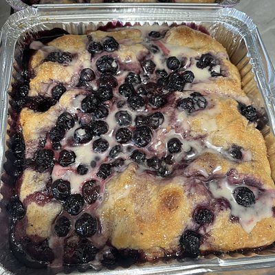 Blueberry Lemon Sourdough Focaccia 