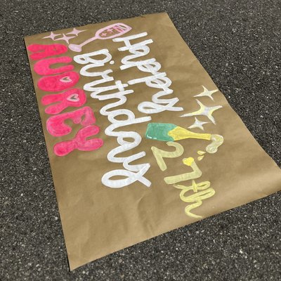 Hand-Painted Banner
