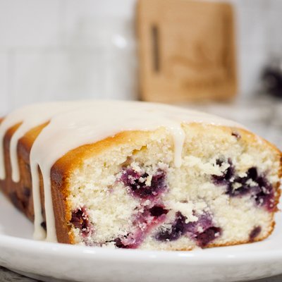 Lemon Blueberry Bread w/ Lemon Glaze
