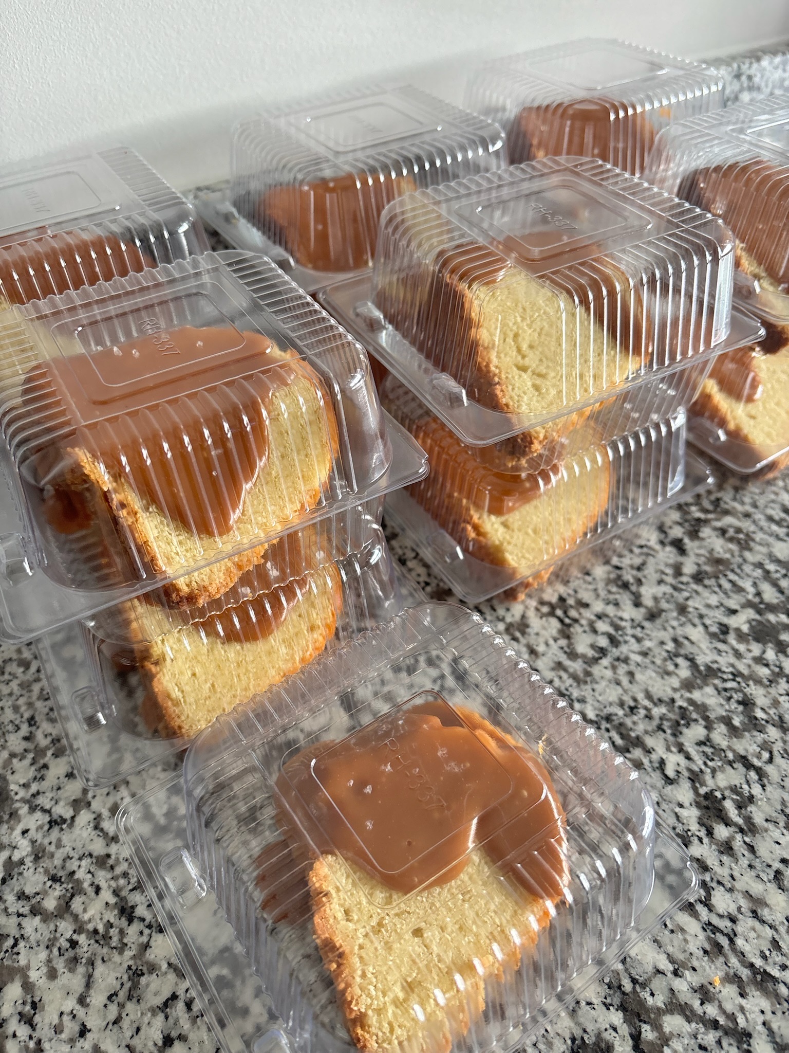 Henny Pound Cake w/ Salted Caramel Glaze 