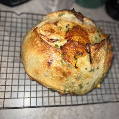 Jalapeno Cheddar Sourdough Loaf