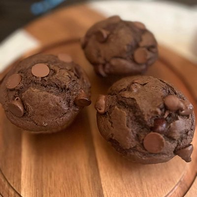 Sourdough Double Chocolate Muffins (6)