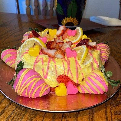 Strawberry 🍓 Lemonade 🍋 Cake