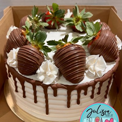 Chocolate Covered strawberry Cake 