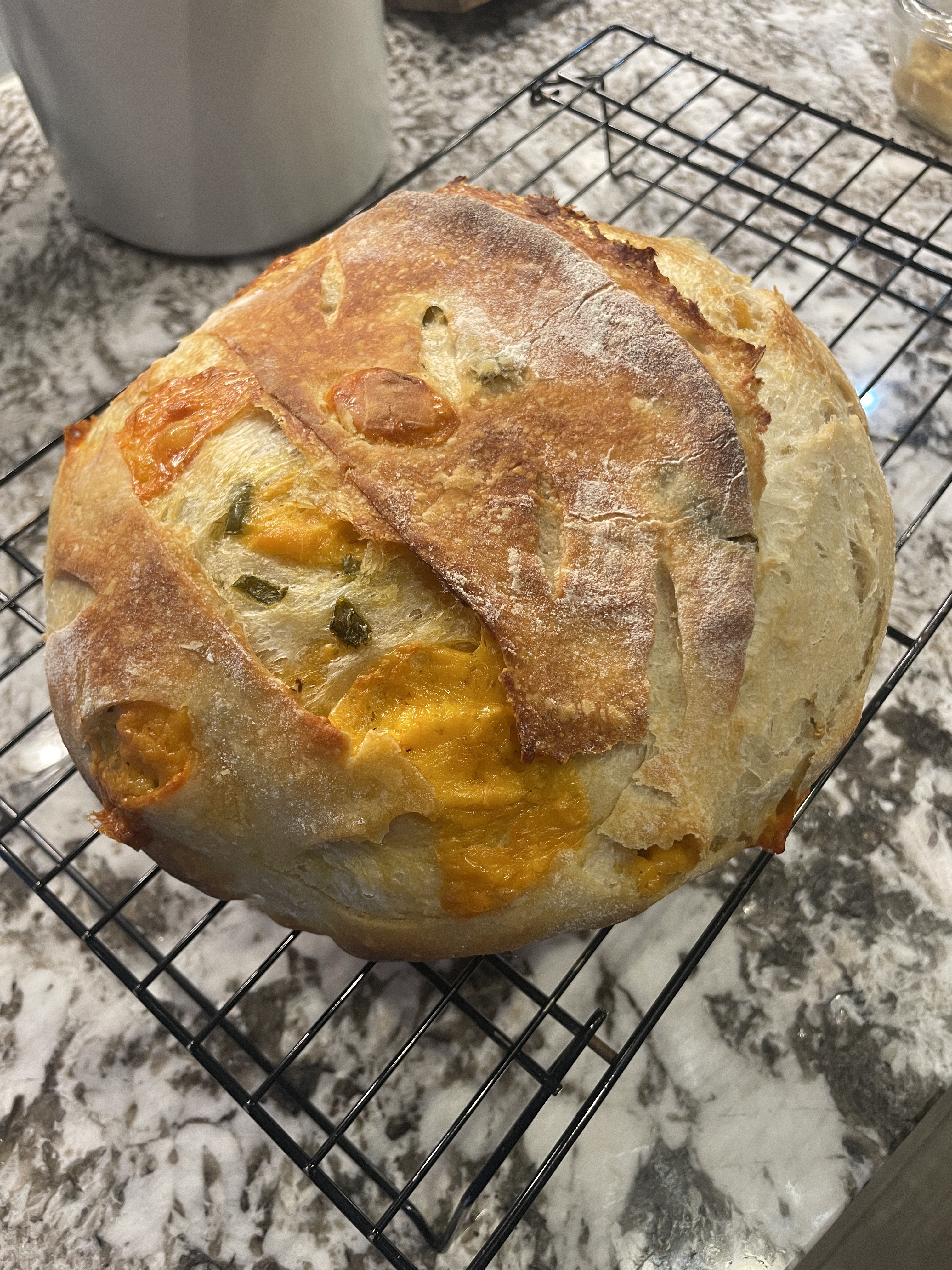Sourdough Jalapeño Cheddar Bread