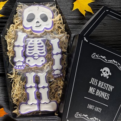 Large Skeleton Cookie Box