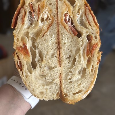 Pepperoni Mozz Sourdough