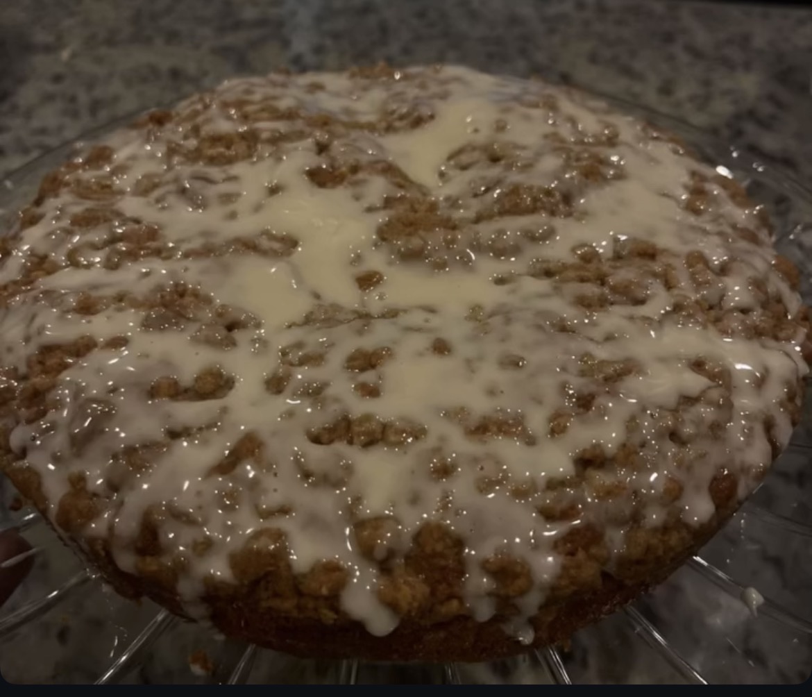 Vanilla Glazed Cinnamon Coffee Cake