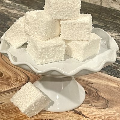 Rolled Coconut Marshmallows 