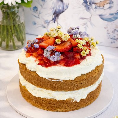 No Sugar Added Strawberry Shortcake 