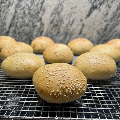 Sourdough Hamburger Buns (8 Pack)