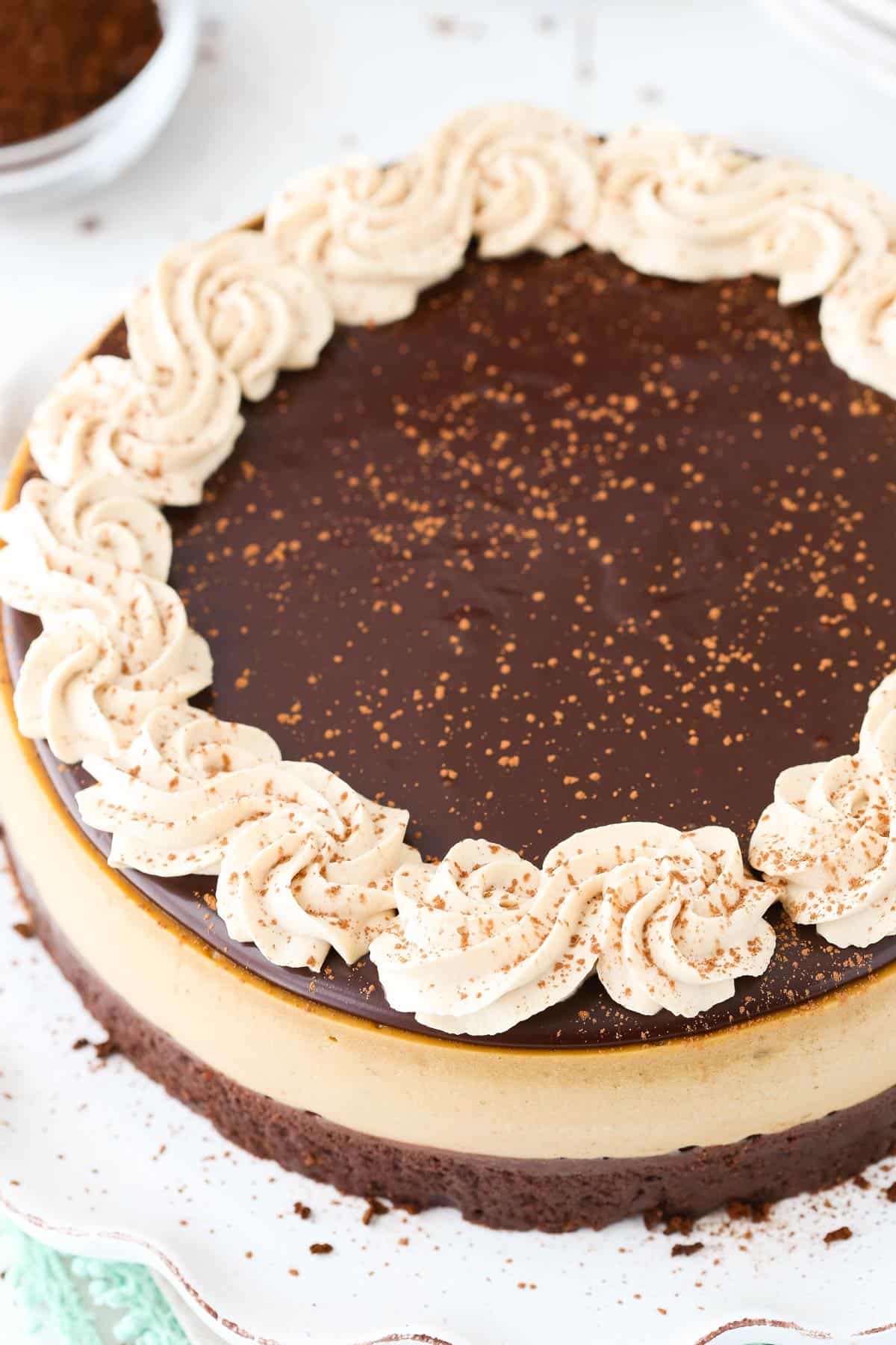 Kahlua Brownie Cheesecake 