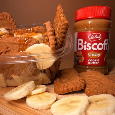 Large Carmel Biscoff Banana Pudding 