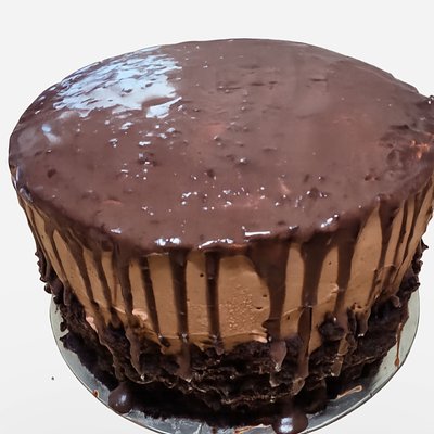 Three Layer Chocolate Mochca Cake
