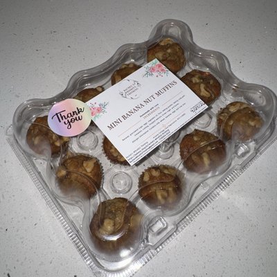 Mini Banana Nut Muffins