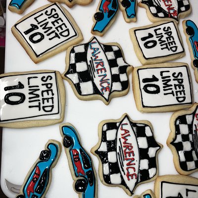 Race Car Cookies 