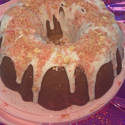 Strawberry Swirl Pound Cake 