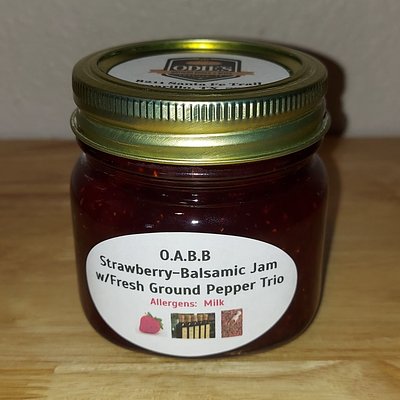 Strawberry-Balsamic Jam with Fresh Ground Pepper