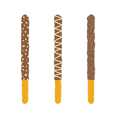 Dipped Prezel Rods 