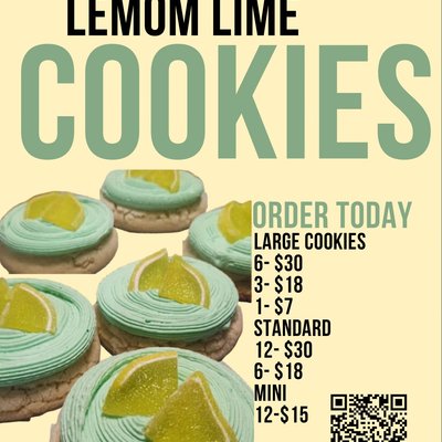 Lemon-Lime Cookie (Large 6-Pack) 