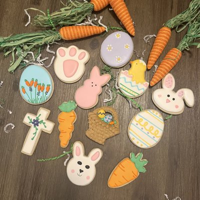 Easter Iced Sugar Cookies