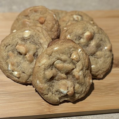 Large Sourdough White Chocolate Macadamia Nut Cookies