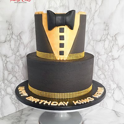 2 Tier Gentleman Cakes