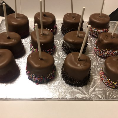 Chocolate Covered Marshmallow Pops