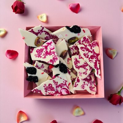 White Chocolate Spumoni Inspired Bark